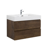 Alice - Bathroom Vanity Wall Mounted With Sink, Large Storage