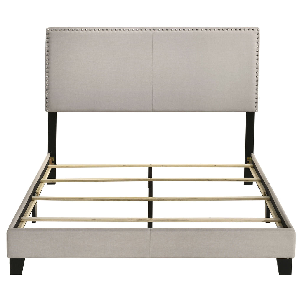 Boyd Upholstered Queen Panel Bed Ivory
