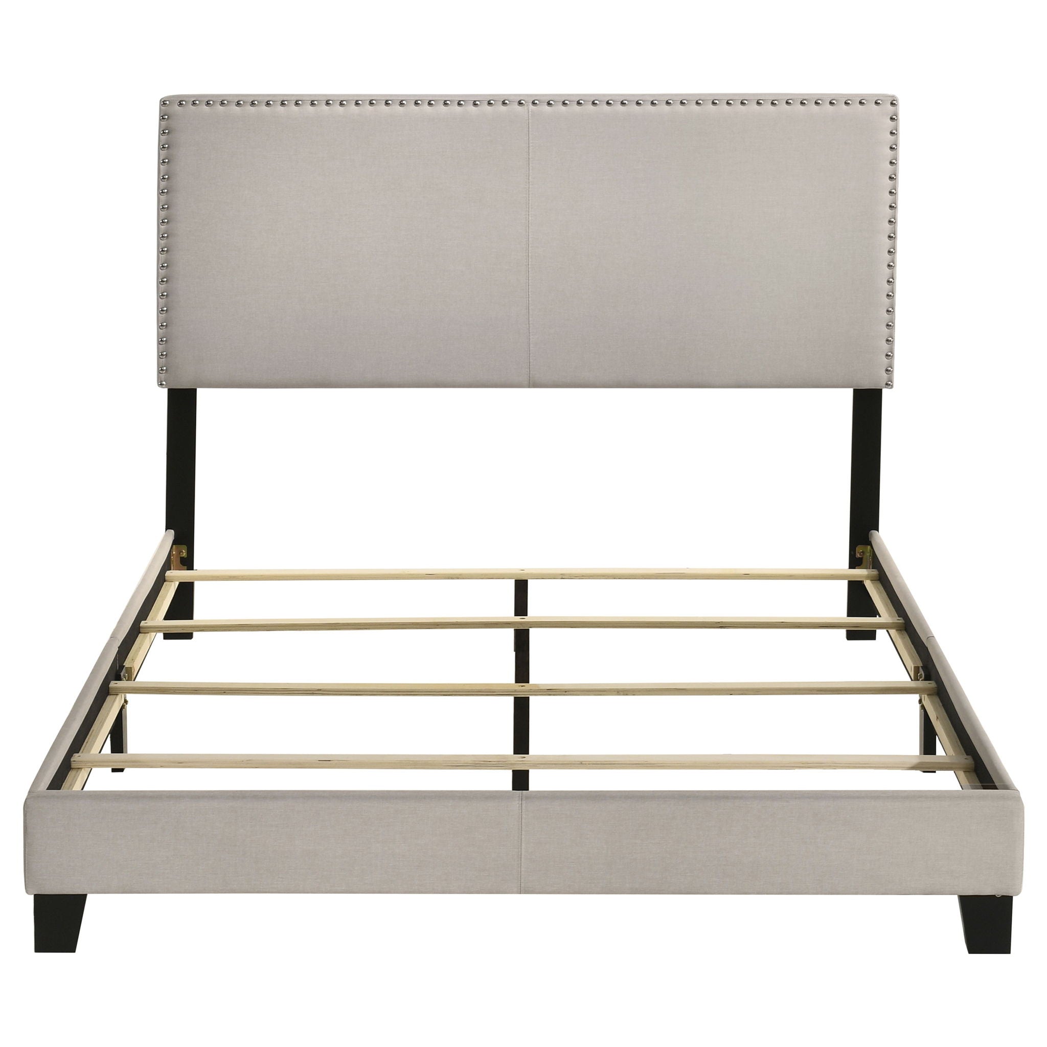 Boyd Upholstered Queen Panel Bed Ivory
