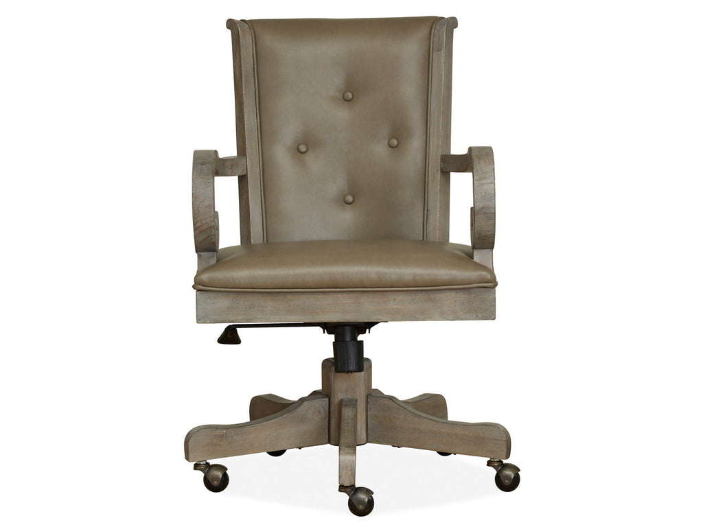 Tinley Park - Fully Upholstered Swivel Chair - Dove Tail Gray