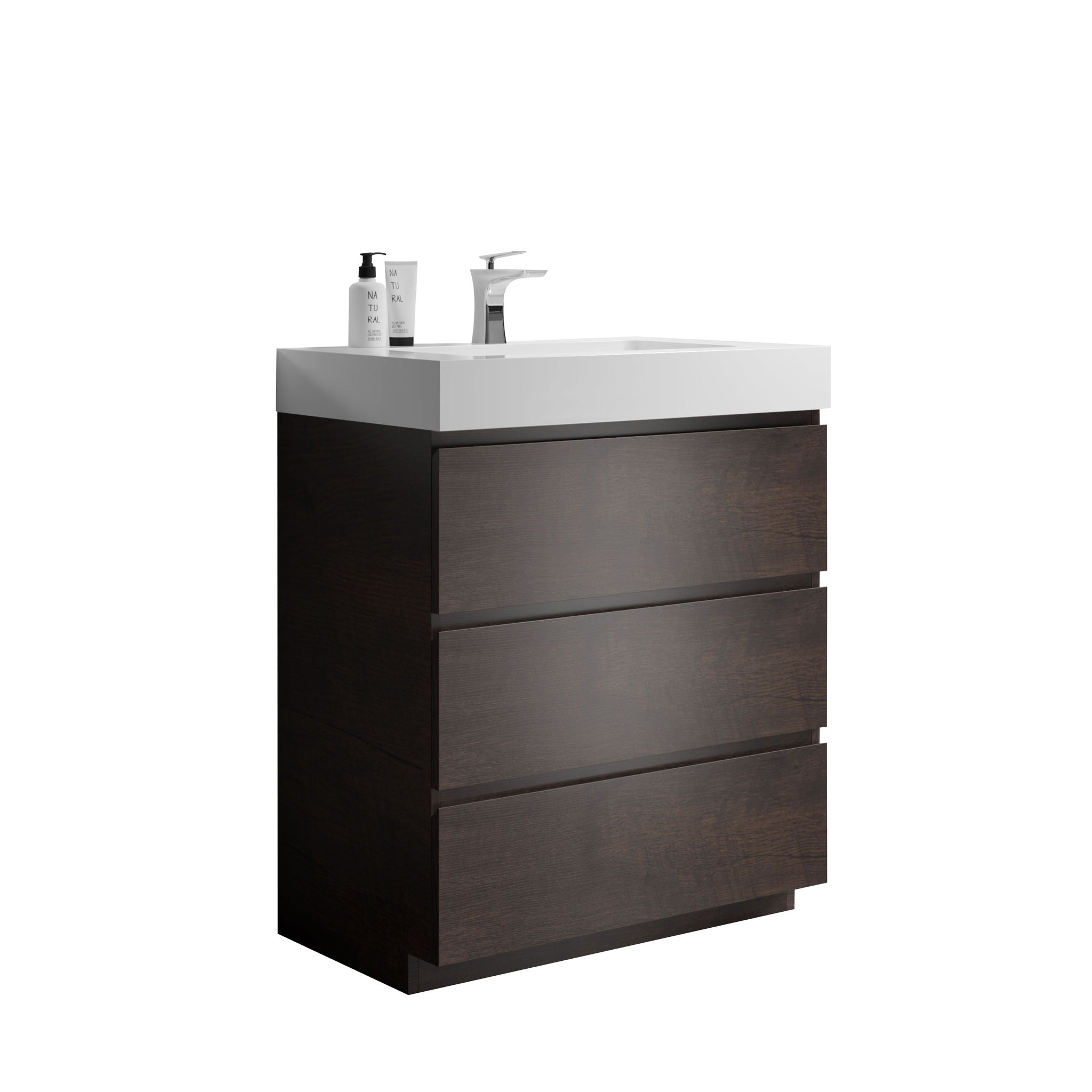 Alice - Bathroom Vanity With Large Storage, Freestanding
