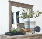 Paxton Place - Wood Landscape Mirror - Dove Tail Gray