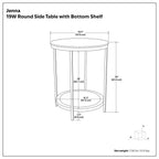 Jenna - Handcrafted Round Side Table