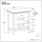 Artisan - Handcrafted Bedside Table
