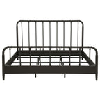 Rocco All Wood Water Pipe Open Frame Eastern King Bed Dark Bronze
