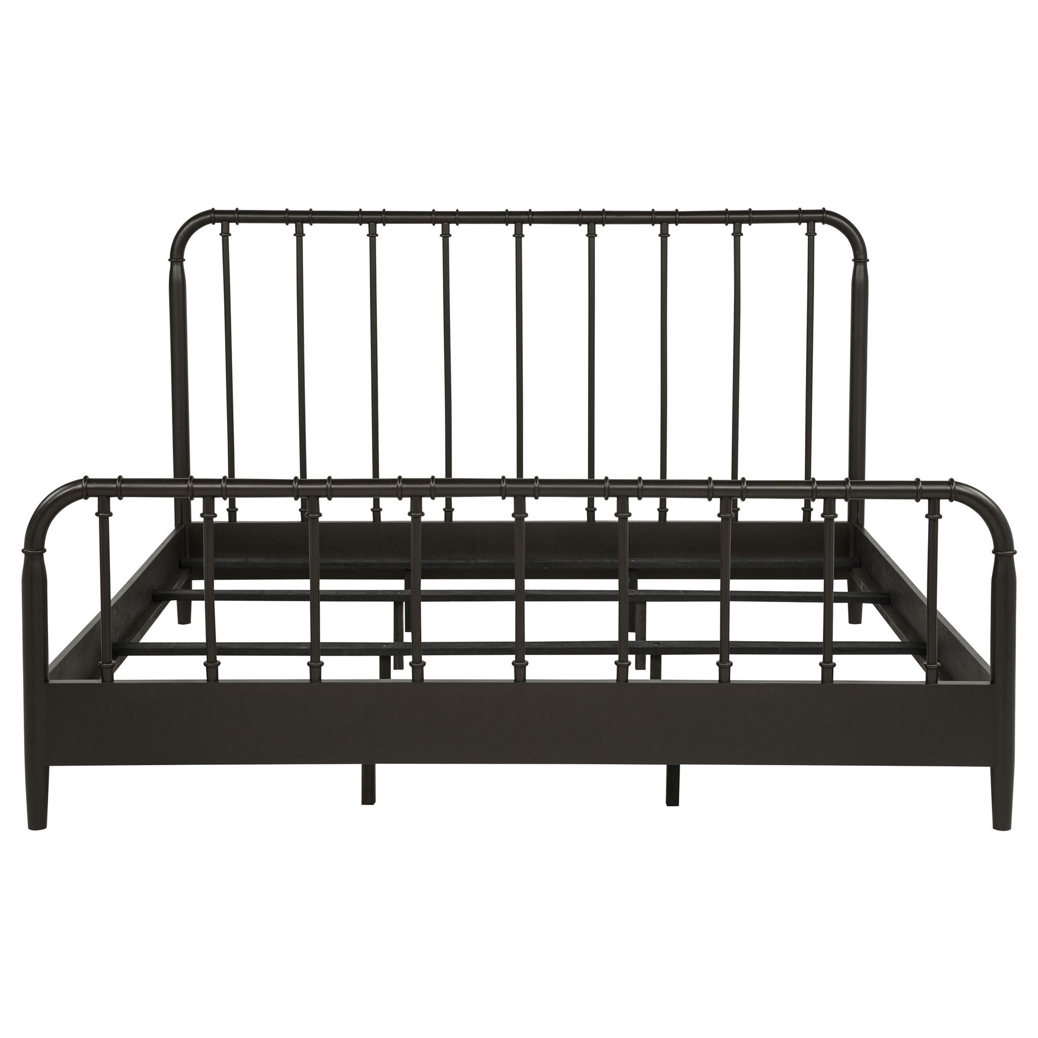 Rocco All Wood Water Pipe Open Frame Eastern King Bed Dark Bronze