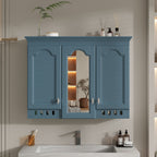 Wall Mount Mirror Cabinet With Adjustable Shelves, Soft Closing Hinges