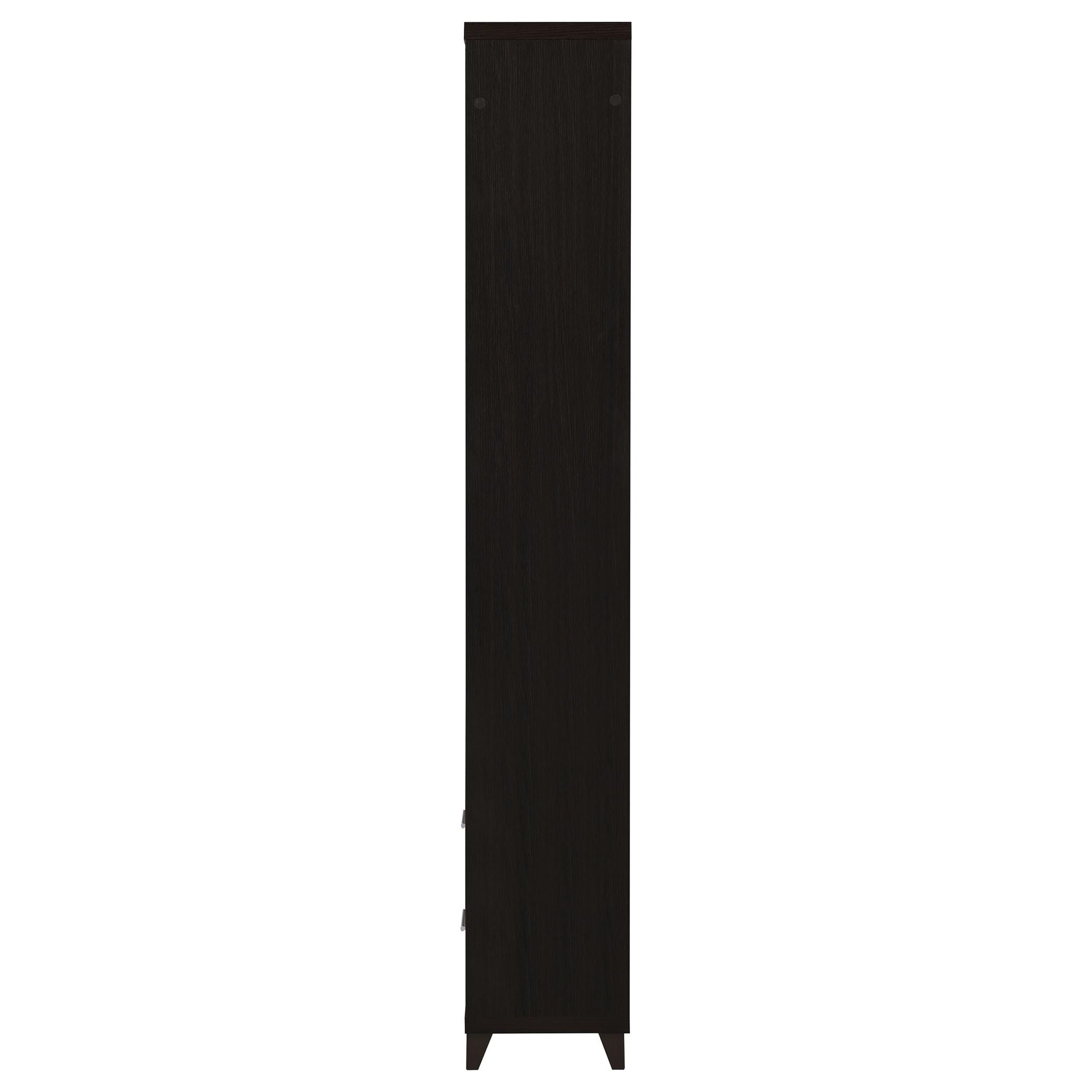 Lewes 4-shelf Engineered Wood Media Tower Cappuccino
