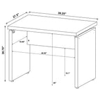 Skylar 39-inch Engineered Wood Writing Desk Cappuccino