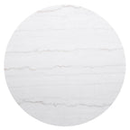 Jason Round White Marble Top Coffee Table Charcoal