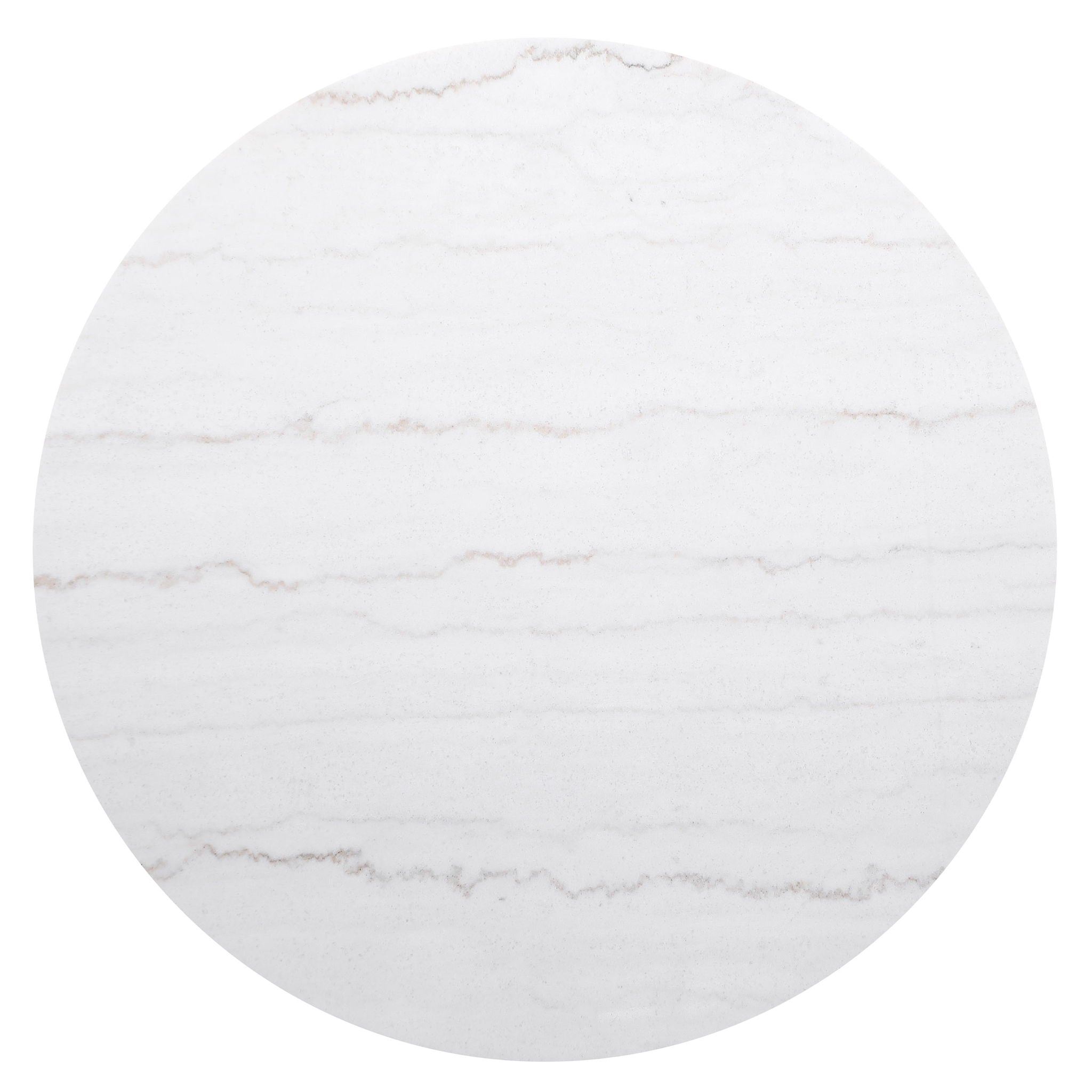 Jason Round White Marble Top Coffee Table Charcoal