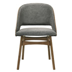 Delmon - Side Chair (Set of 2) - Gray / Dark Walnut