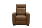 Cara - Power Recliner With Power Headrest And Power Lumbar - Light Brown