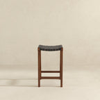 James - Mid-Century Modern Genuine Counter Stool