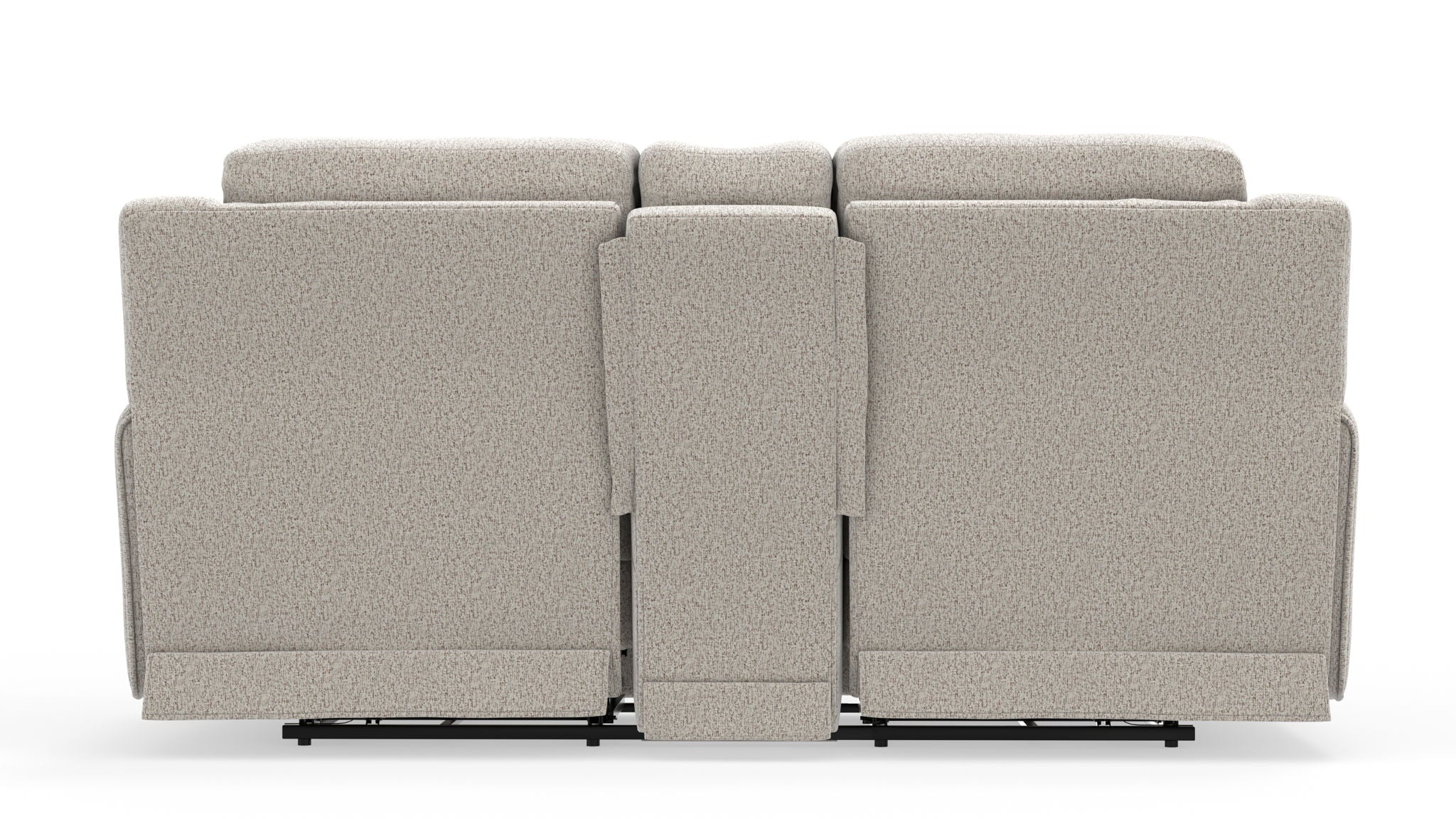 Micah - Power Headrest Power Deep Seat Reclining Console Loveseat - Oatmeal
