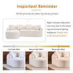 Combined Sofa With 4 Pillows