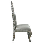 Sandoval - Side Chair (Set of 2) - Beige Synthetic Leather & Champagne