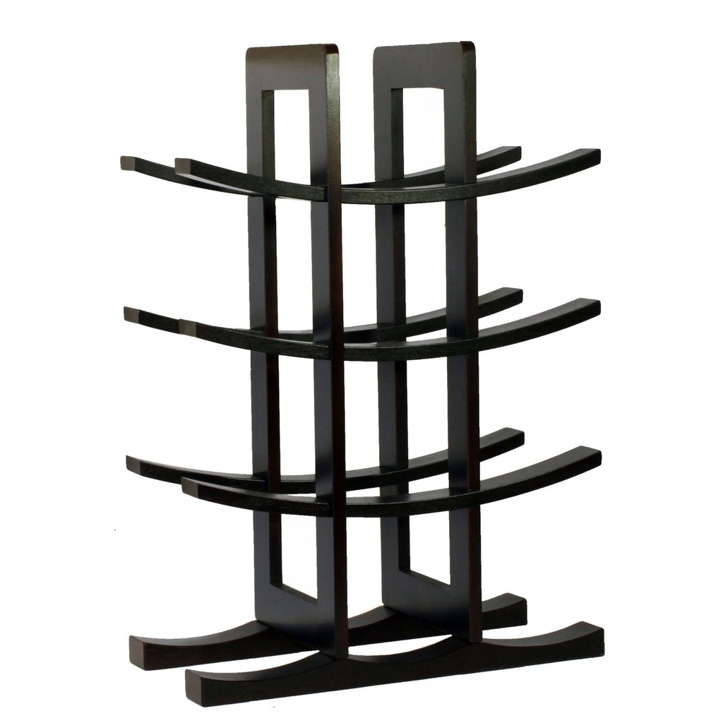 12-Bottle Wine Rack in Dark Espresso Finish