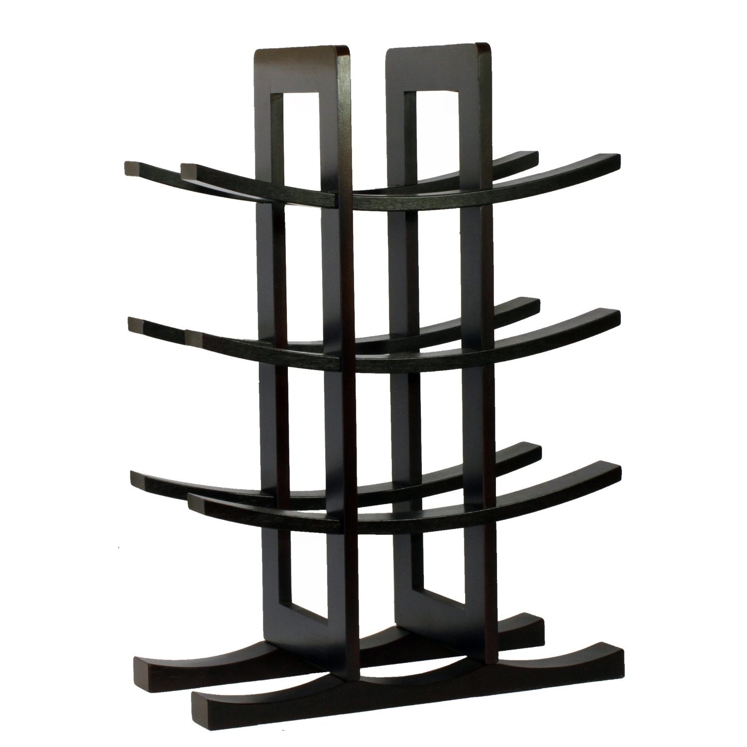 12-Bottle Wine Rack in Dark Espresso Finish