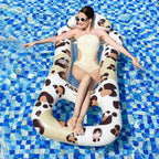 Inflatable Pool Float With Cup Holders And Sun Canopy