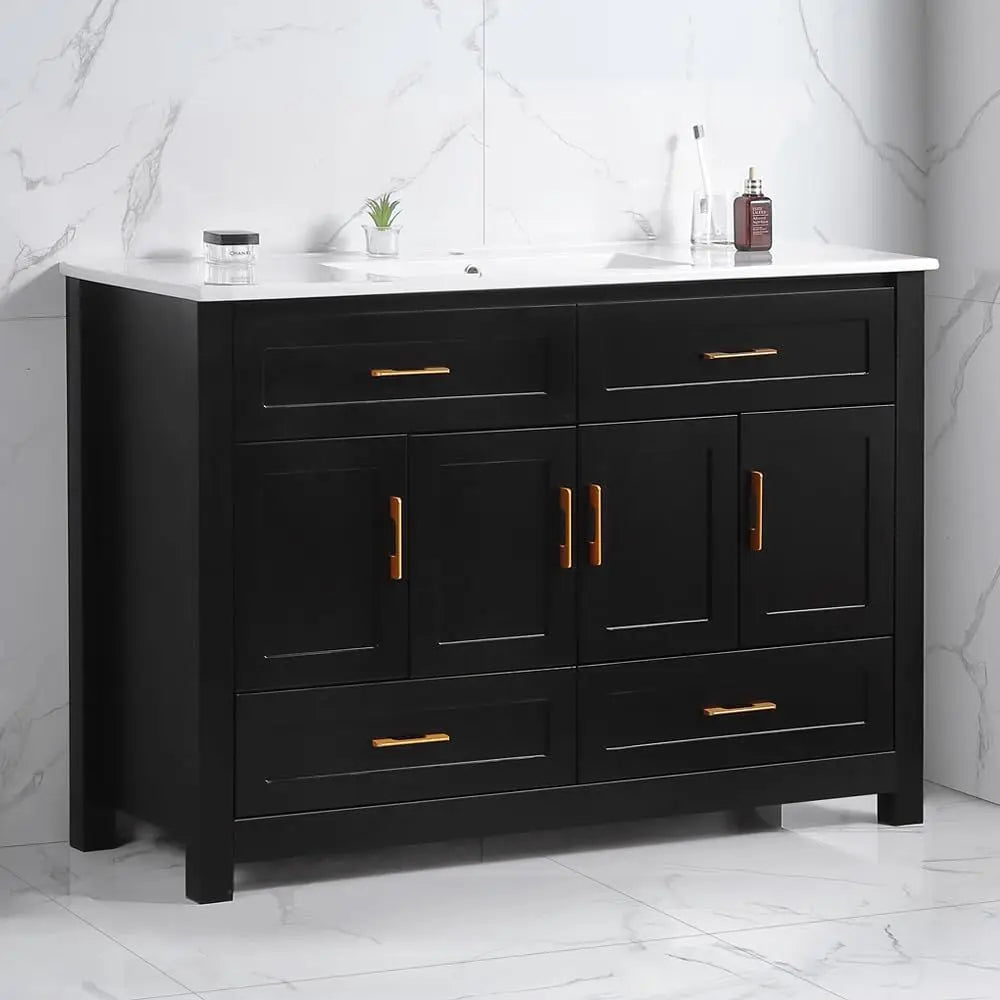 Freestanding Modern Bathroom Vanity With Sink Cabinet And Drawers