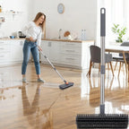 Floor Scrub Brush With Long Handle 3-In-1 Heavy Duty Scrubber