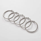 24 Pack Shower Curtain Rings Rust Proof Hooks For Bathroom