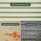 Ticify Vego Garden Raised Bed Kits Six In One Metal Planter Box