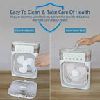 Kualool 3-In-1 Air Cooler Humidifier Portable Night Light
