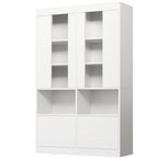 IRONCK Five Tier Bookshelf With Acrylic Doors For Home Office