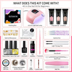 Limegirl UV Gel Kit With UV Lamp Magic Mirror Powder