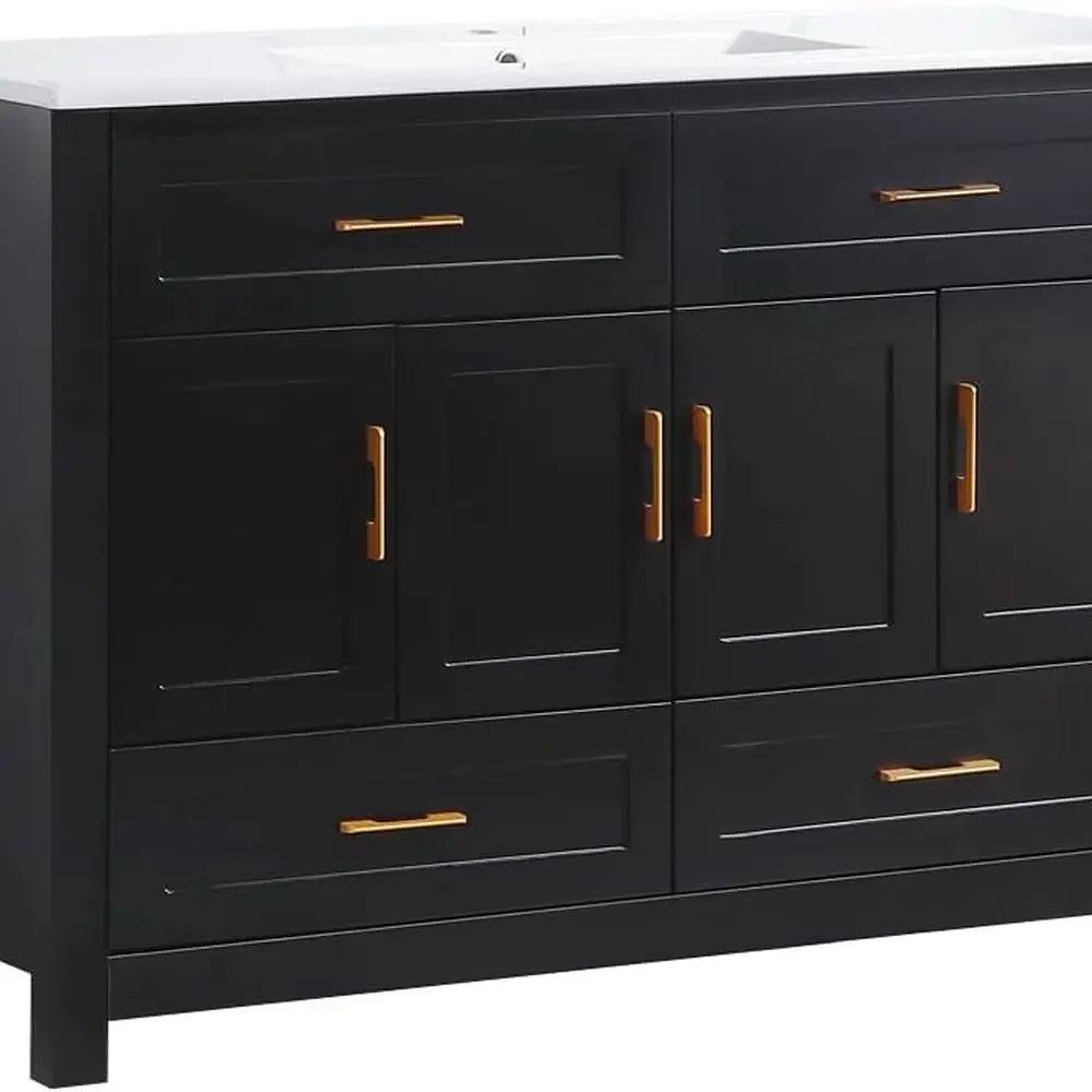 Freestanding Modern Bathroom Vanity With Sink Cabinet And Drawers