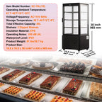SucceBuy Refrigerated Display Case Countertop Pastry Showcase With Turbo Cooling