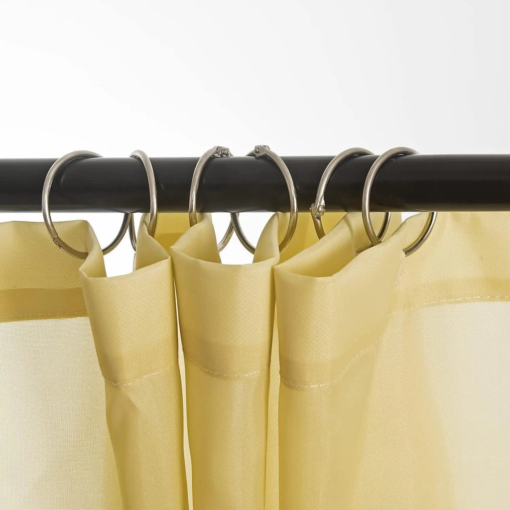 24 Pack Shower Curtain Rings Rust Proof Hooks For Bathroom