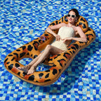 Inflatable Pool Float With Cup Holders And Sun Canopy