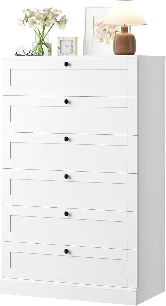 Exquisite 6-Drawer Dresser For Bedroom, Modern Vertical Storage