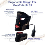 Iebilif Face Neck LED Mask With 7 LED Light Therapy