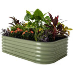 Ticify Vego Garden Raised Bed Kits Six In One Metal Planter Box
