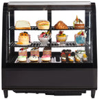 SucceBuy Refrigerated Display Case Countertop Pastry Showcase With Turbo Cooling