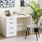XIUWO Desk With Four Drawers Modern Writing Station