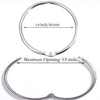 24 Pack Shower Curtain Rings Rust Proof Hooks For Bathroom