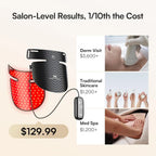 Red Light Therapy Mask Neck Decollete 850nm NIR Anti Aging Three Light Modes