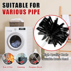 Dryer Vent Cleaning Kit With Flexible Rods And Chimney Brush