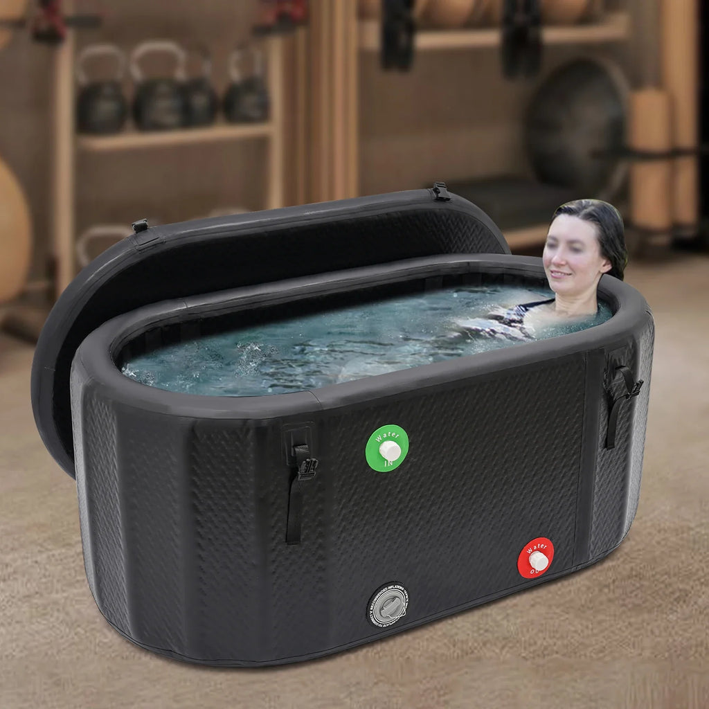 Inflatable Ice Bath For Athletes 370L With Pump Repair Kit