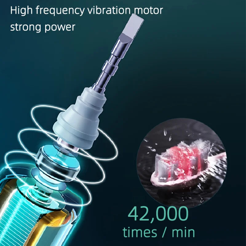 Electric Toothbrush Rotary Cleaning Waterproof With Timer USB Rechargeable