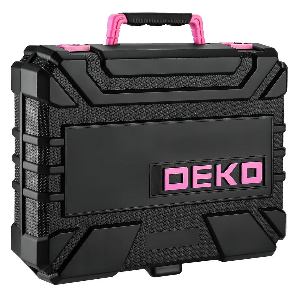 DEKO 126-Piece Power Tool Combo Kit With 8V Cordless Drill