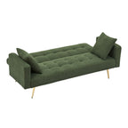 Teddy Fleece Sofa Bed With Luxurious Throw Pillows