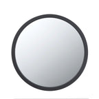 Circle Wall Mirror With Wooden Frame, Wall Mirror For Living Room