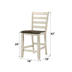 Tasnim - Counter Height Chair (Set of 2) - Oak & Antique White