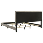 Dorian Fabric Upholstered Eastern King Panel Bed Taupe